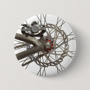 Button with Bike Wheel Hub