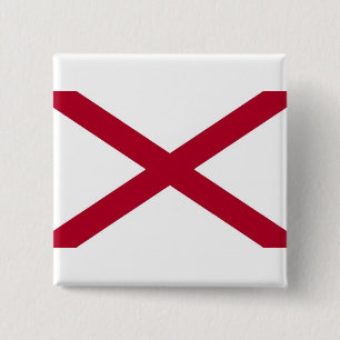 Button with Flag of Alabama