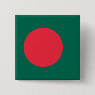 Button with Flag of Bangladesh