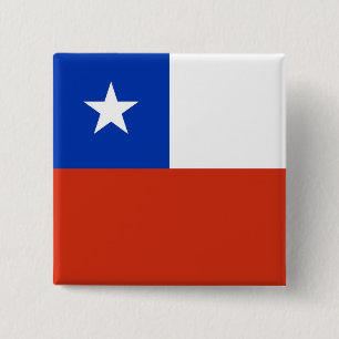 Button with Flag of Chile