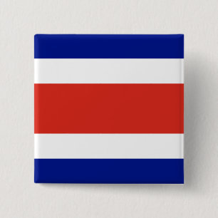 Button with Flag of Costa Rica