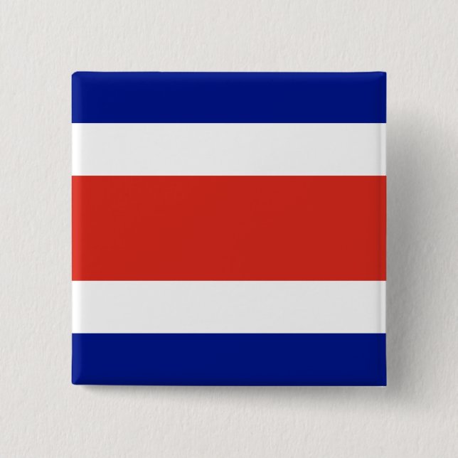 Button with Flag of Costa Rica (Front)