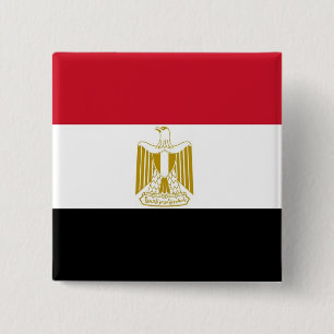 Button with Flag of Egypt
