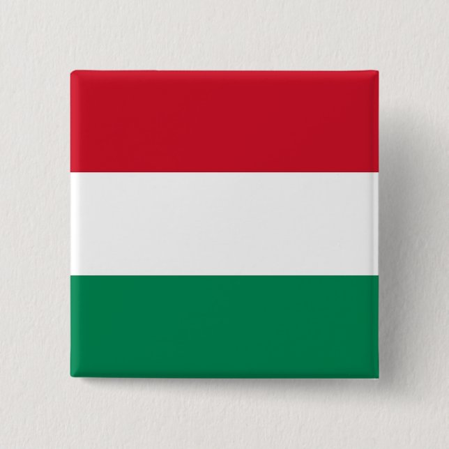 Button with Flag of Hungary (Front)