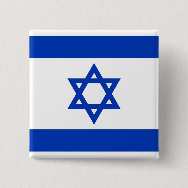 Button with Flag of Israel (Front)