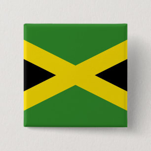 Button with Flag of Jamaica