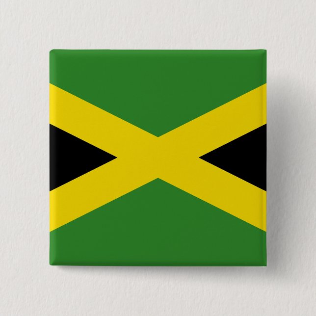 Button with Flag of Jamaica (Front)