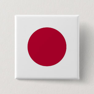 Button with Flag of Japan