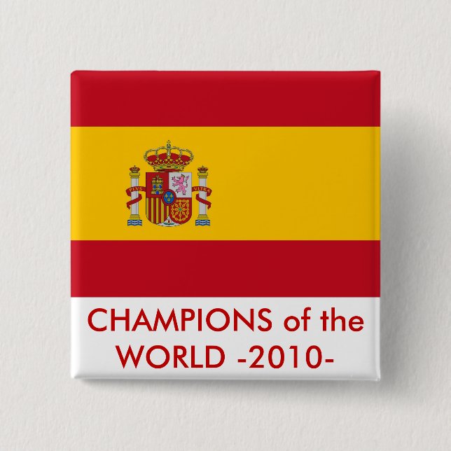 Button with Flag of Spain (Front)
