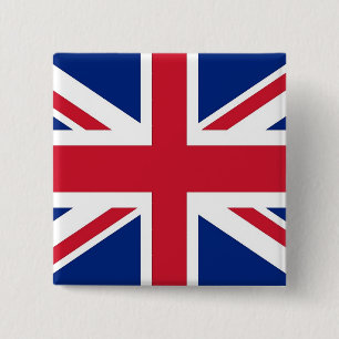 Button with Flag of the United Kingdom