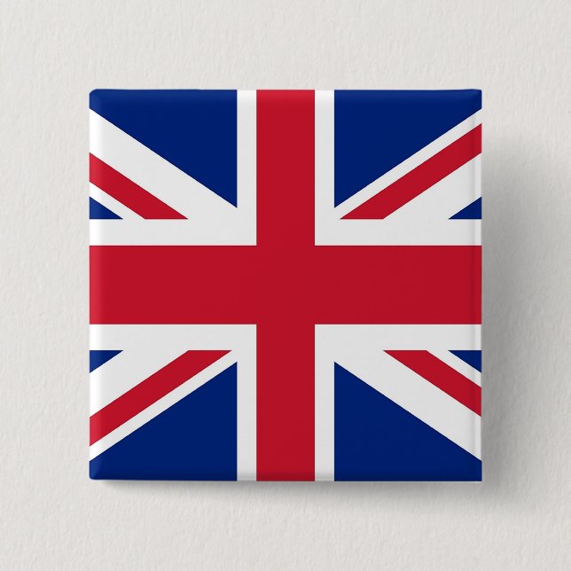 Button with Flag of the United Kingdom (Front)