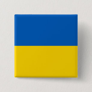 Button with Flag of Ukraine
