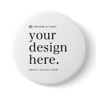 Button Your Design Upload 3" Round