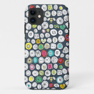 buttons and bees slate iPhone 11 case