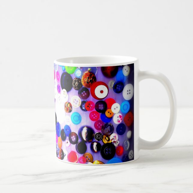 Buttons Coffee Mug | Sewing | Sewer Gift | For Her (Right)