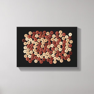 Buttons - Fine Art Photograph Canvas Print
