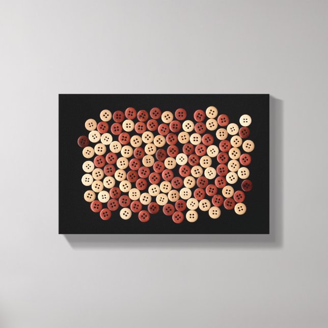 Buttons - Fine Art Photograph Canvas Print (Front)