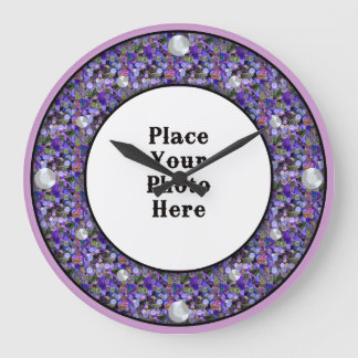 Buttons Frame Your Photo Wall Clock