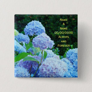 Buttons Love His & Her Name Wedding Date