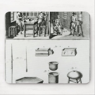 Buttons maker & lace maker mouse mat