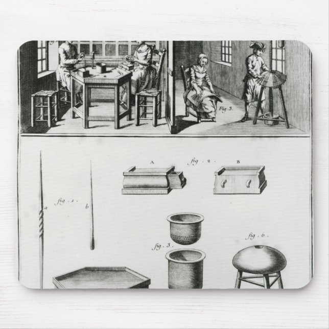 Buttons maker & lace maker mouse mat (Front)