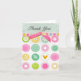 Buttons Thank You Card