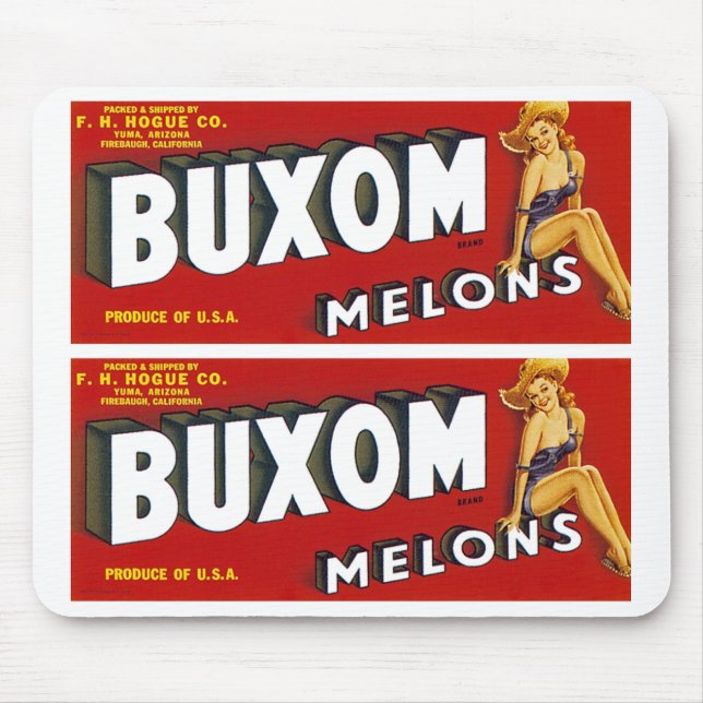Buxom Mellons Mouse Mat (Front)
