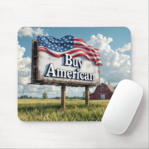 Buy American Billboard On Farmland Mouse Mat