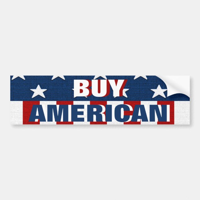 Buy American Bumper Sticker (Front)