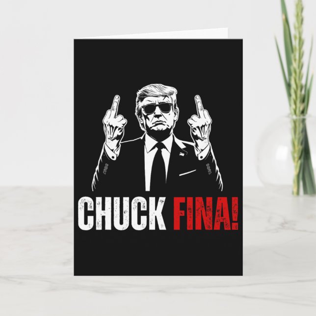 Buy American Chuck Fina China Trade Liberation Day Card (Front)