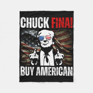 Buy American Chuck Fina China Trade Liberation Day Fleece Blanket