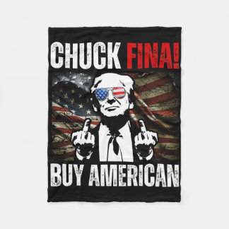 Buy American Chuck Fina China Trade Liberation Day Fleece Blanket