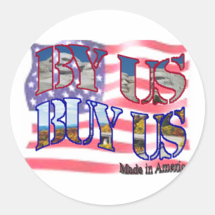 BUY AMERICAN CLASSIC ROUND STICKER