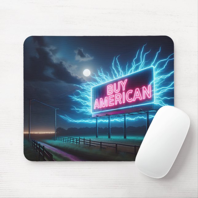 Buy American Neon Billboard Mouse Mat (With Mouse)