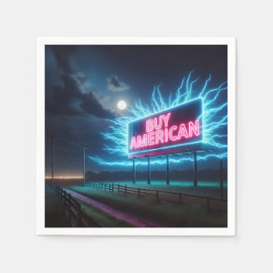 Buy American Neon Billboard With Moon Napkin