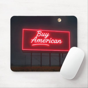 Buy American Red Neon Billboard Mouse Mat