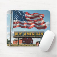 Buy American Sign With Barn and Tractor