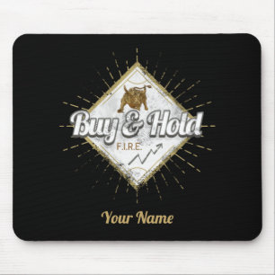 Buy And Hold Trader Bull buy the dip Investor Mouse Mat