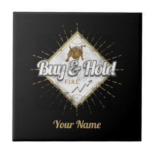 Buy And Hold Trader Bull buy the dip Investor Tile