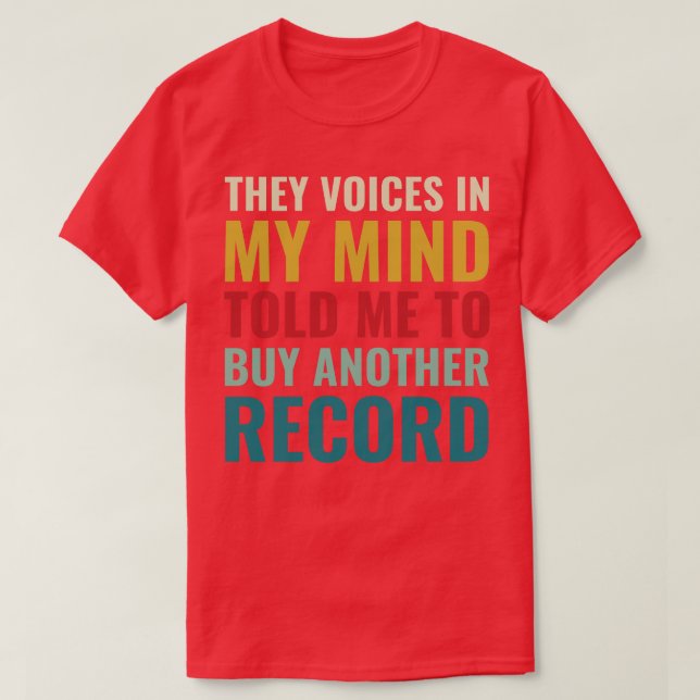 Buy another Record Funny Vinyl Lover Retro LP Coll T-Shirt (Design Front)