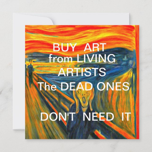 Buy Art from Living Artists Card (Front)