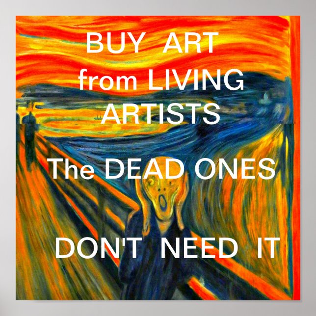 Buy Art from Living Artists Poster (Front)