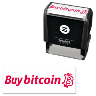 BUY BITCOIN Self Inking Rubber Money Stamp