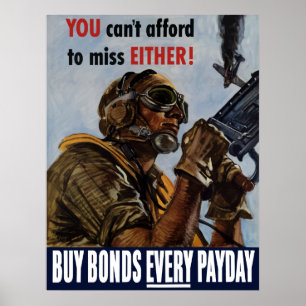 Buy Bonds Every Payday -- WW2 Poster
