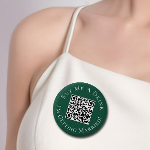 Buy Bride a Drink Bachelorette Party Emerald Green 6 Cm Round Badge