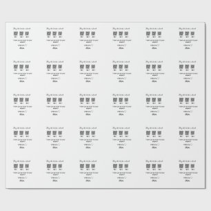 buy bride a drink scan QR code thank youInvitation Wrapping Paper