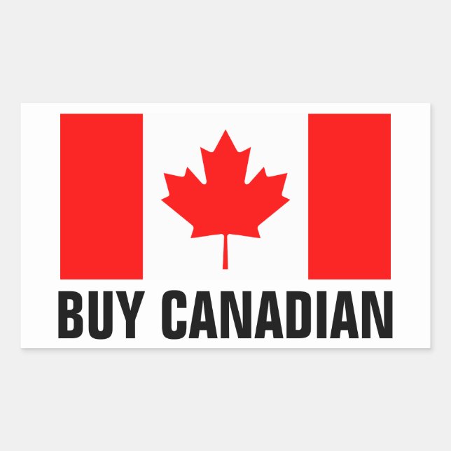 Buy Canadian stickers with flag of Canada (Front)