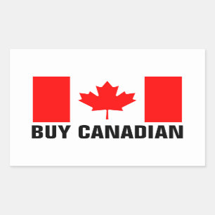 Buy Canadian stickers with flag of Canada
