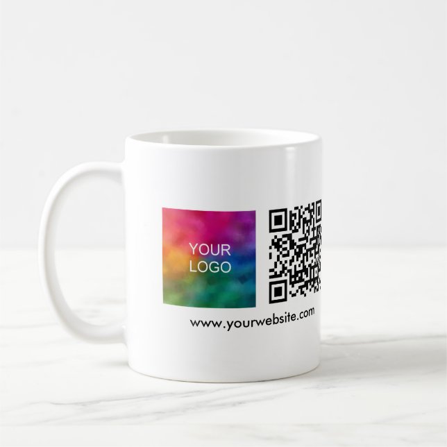 Buy Coffee Cups Mugs Online Business Logo QR Code (Left)