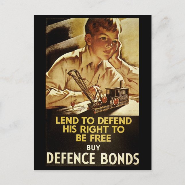 Buy Defence Bonds Postcard (Front)